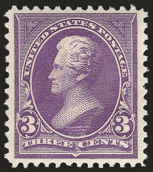 3c Purple (253).> Mint N.H., pretty shade, wide margins, Very Fine and choice, with 2005 P.F. certificate