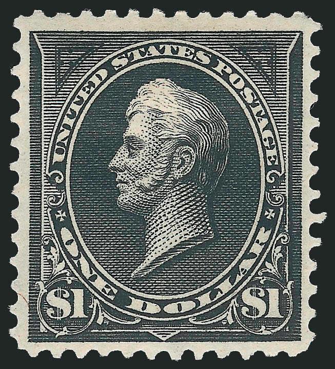 $1.00 Black (261).> Original gum, h.r., intense shade and sharp impression, Very Fine, with 1995 P.F. certificate