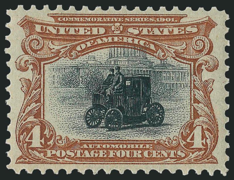 4c Pan-American (296).> Mint N.H., attractively centered, fresh, Very Fine and choice, with 2009 P.S.E. certificate (VF-XF 85 SMQ $230.00)
