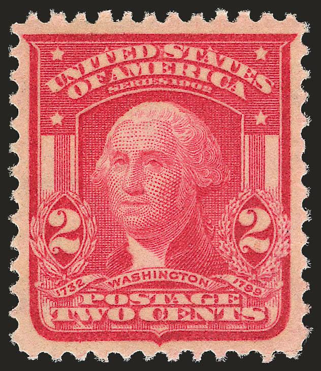 2c Carmine Rose, Ty. I (319b).> Mint N.H., wide margins and beautifully centered, Extremely Fine Gem, with 2007 P.S.E. certificate (XF-Superb 95 SMQ $400.00)