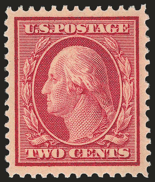 2c Carmine (332).> Mint N.H., radiant color, detailed impression, unusually wide margins of near Jumbo proportions, Extremely Fine Gem, with 2003 P.F. certificate