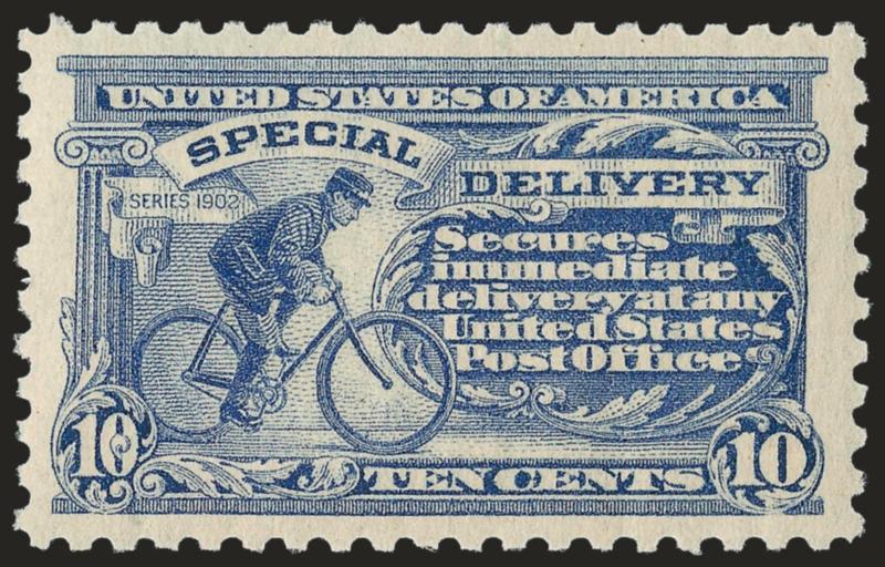 10c Ultramarine (E9).> Mint N.H., radiant color on crisp paper, beautiful centering, Extremely Fine Gem, with 2008 P.S.E. certificate (XF-Superb 95 SMQ $1,200.00)